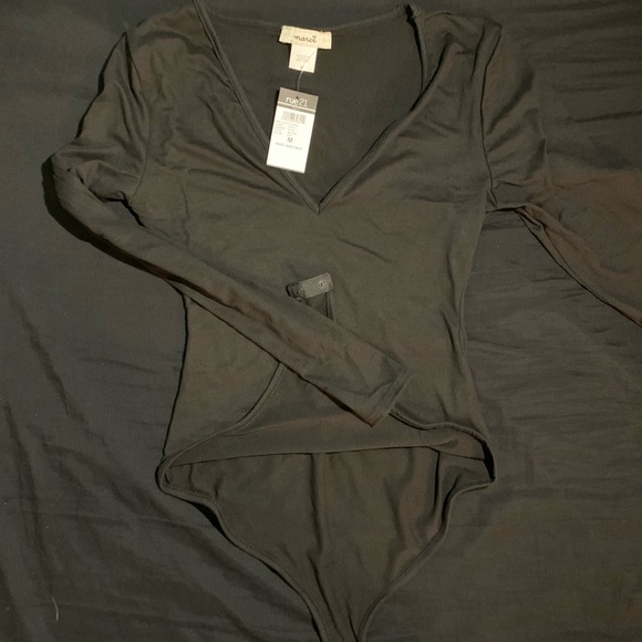 Rue 21 Black long sleeve bodysuit - Picture 1 of 1